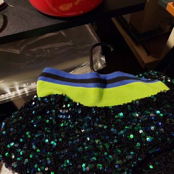 Sequin Runway Long Sleeve Dress By Shane Justin - Picture 13 of 13